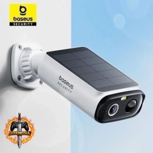 Câmera de Segurança Baseus Security S1 Lite com Painel Solar 2K Wi-Fi IP67