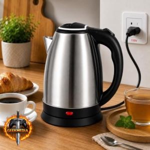 Chaleira Elétrica em Aço Inox 1.8L com Base Giratória 360