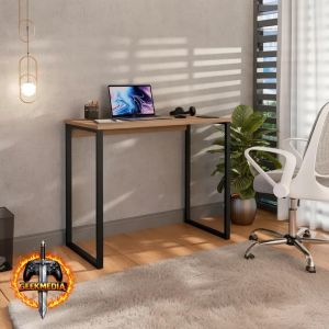 Escrivaninha Industrial Mesa Estudo Aparador Office Aço MDF