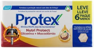 Sabonete em Barra Protex Nutri Protect Macadâmia 85g (6 unidades)
