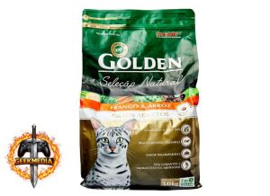 Ração Golden Seleção Natural para Gatos Adultos 3kg Frango e Arroz