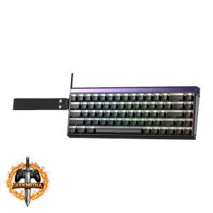Teclado Magnético Gamer Aula HERO68 HE 8000hz RGB Switch Jade King Hotswap 65% Preto
