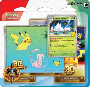 Pokémon Celebração 30 Anos Blister Triplo com Adesivo Exeggutor
