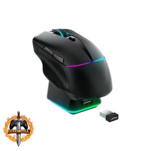 Mouse Gamer Machenike L8 Pro RGB 8K 2.4GHz com Dock de Carregamento Sem Fio